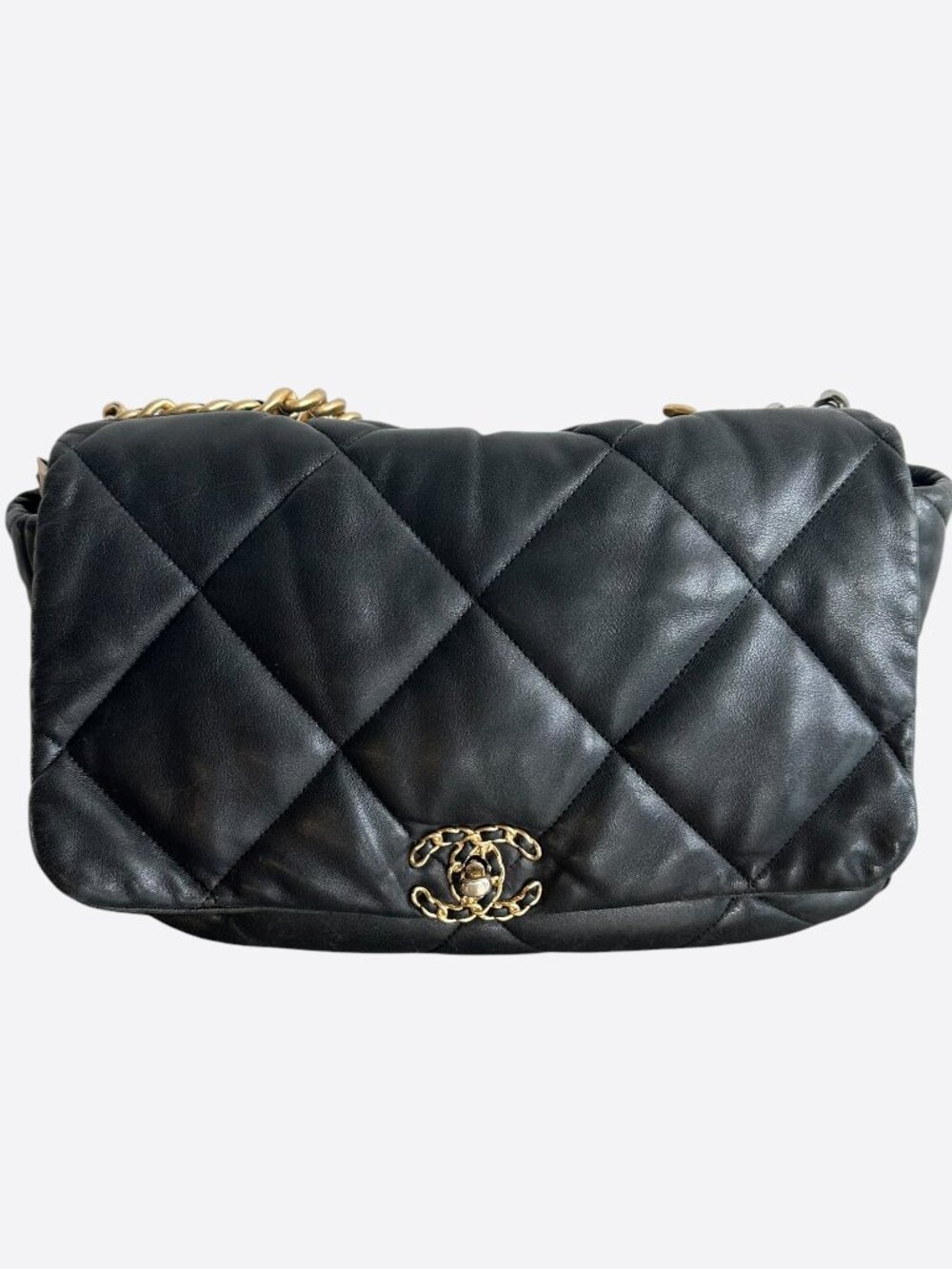 Chanel Black Quilted 19 Maxi Flap Bag